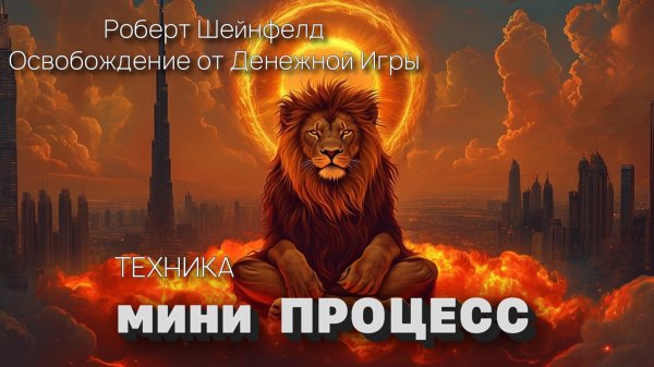 ТЕХНИКА МИНИ ПРОЦЕСС Роберт Шейнфелд. Освобождение от Денежной Игры
