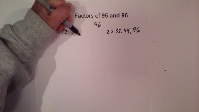 Factors of 95 and 96-Includes Prime Factorization смотреть онлайн