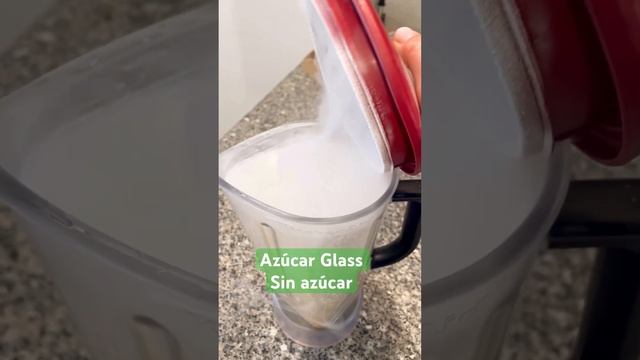 AZÚCAR GLASS SIN AZÚCAR #facilyrapido #brsaludable #recetas #fit #healthydiet #alimentación #salud