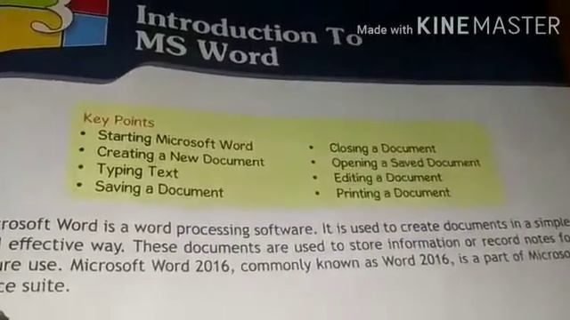 Class-3 Sub-computer Chapter-3 INTRODUCTION TO MS WORD смотреть онлайн