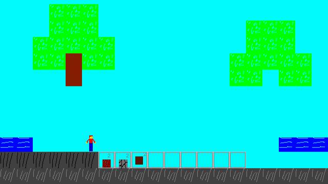 Играю в Minecraft 2D Test