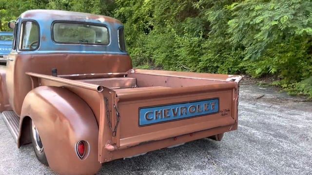 SOLD 1953 Chevy 3100 5 Window Short Bed LS Swap Slammed Bagged Chassis Swap Patina Shop Truck смотреть онлайн