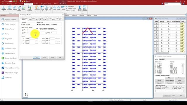 STAAD Pro connect edition Tutorial; Response Spectrum Analysis and Design of a multi-story building смотреть онлайн