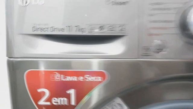 UNBOXING LAVA E SECA LG VC3 AÇO ESCOVADO 11KG / 127V смотреть онлайн