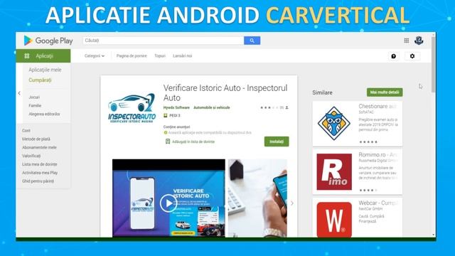 Aplicatie Android CarVertical - Verificare Istoric Auto Dupa Serie Sasiu смотреть онлайн