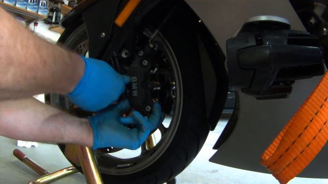 BMW K1600 Front Wheel Install