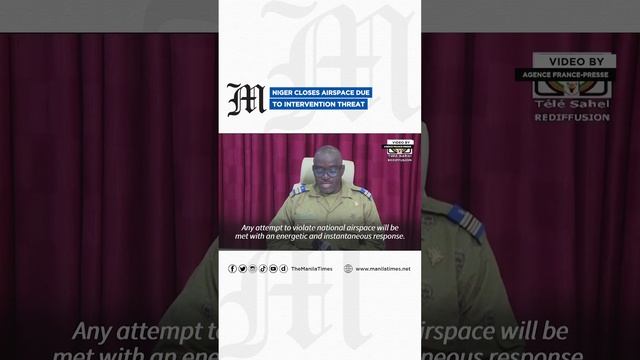 Niger closes airspace due to intervention threat смотреть онлайн