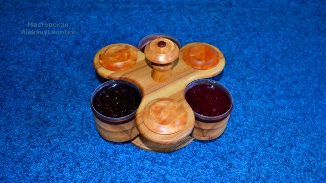 Посуда / шкатулка в виде спиннера. Необычная посуда из дерева. / DIY Wood Utensils. Spinner