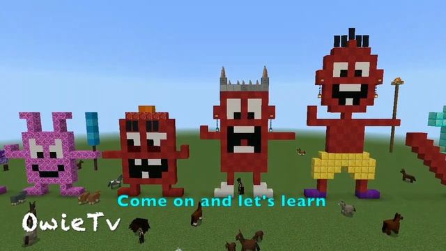 Numberblocks Minecraft COUNTING by 17s Learn to Count Nursery Rhymes Math Learning Songs For Kids смотреть онлайн