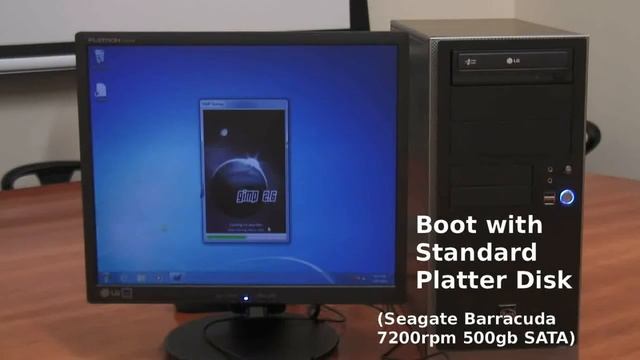 Platter Disk vs SSD Boot Times (Windows 7) смотреть онлайн