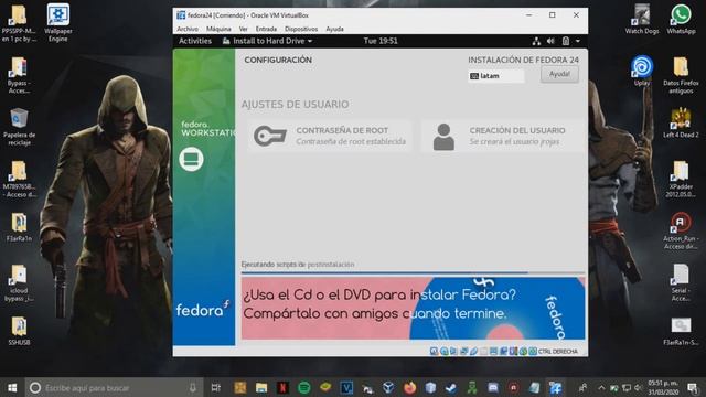 INSTALACION FEDORA 24(gnome)|| Linux смотреть онлайн