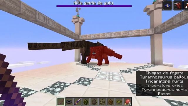 Tyranosaurus-Rex vs Ankylosaurus (y otros 2 dinosaurios) Minecraft смотреть онлайн