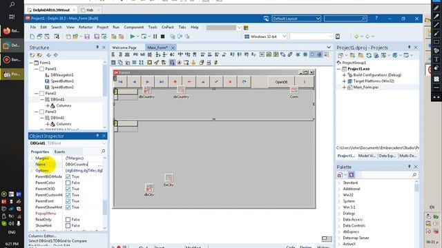 Delphi Master Details 2- Create Master detail Form using dbgrid adodataset sample شرح دلفي смотреть онлайн