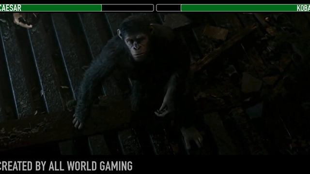 Caesar Vs. Koba With Healthbars (Part 1)