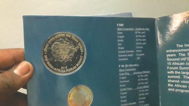 Rs 500 and Rs 10 Coin UNC Set: 3rd India Africa Forum Summit смотреть онлайн