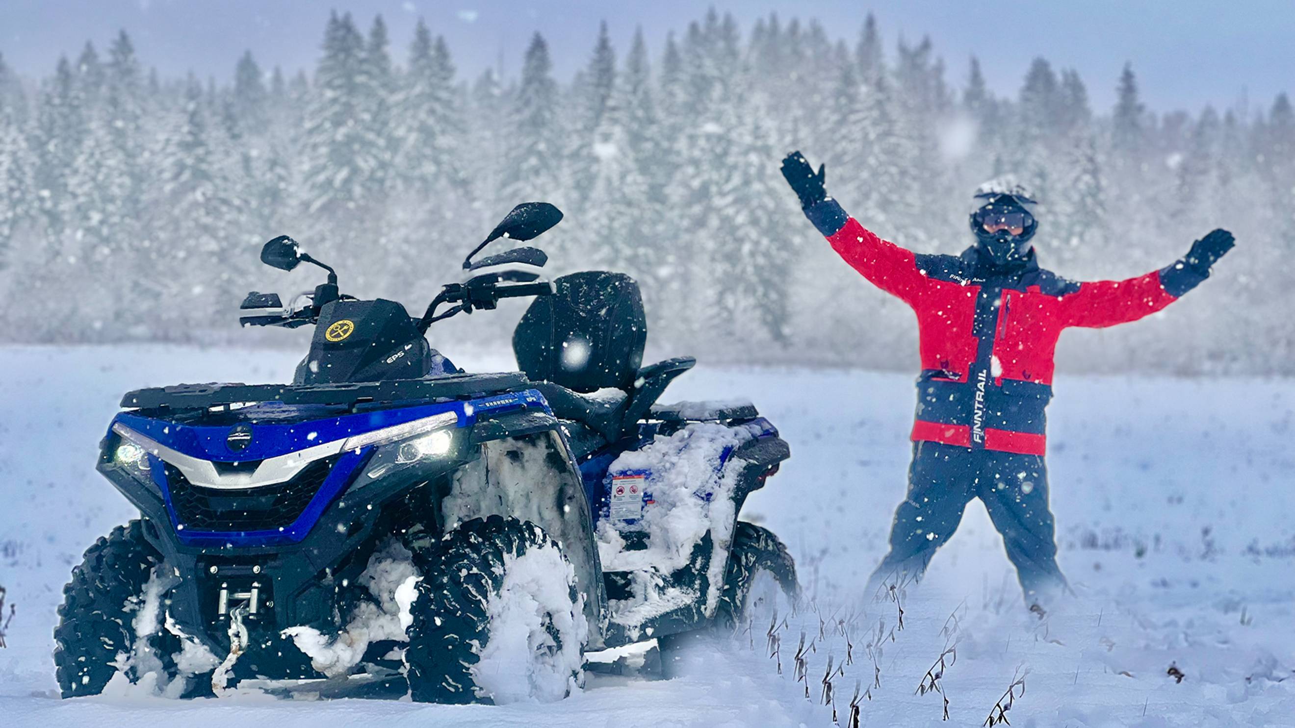 Квадроцикл против снега! Сезон закрывать не хотим! Испытываем новый квадр по снегу! смотреть онлайн