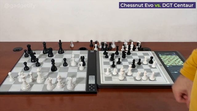 Chessnut Evo (LC0) vs. DGT Centaur Chess Computer 🟡 Gadgetify смотреть онлайн