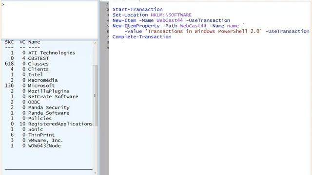 44 Транзакции в Windows PowerShell 2 0 смотреть онлайн