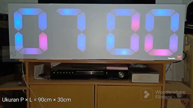 Digital Clock (Jam Digital) NTP WLED ESP32 WS2812B