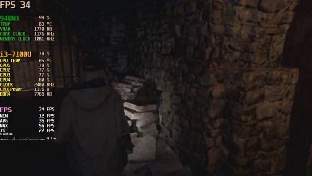 Resident Evil Village Shadows Of Rose | 940MX/130MX | i3 7100U | 12GB ram | Low End Pc | Benchmark смотреть онлайн