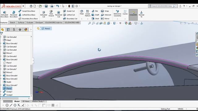New racing car design with motion in solidworks | solidworks tutorial | Anyone can design смотреть онлайн