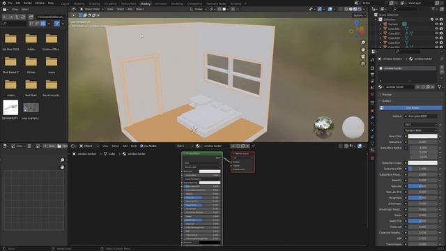 Isometric 3D Bedroom In Blender 3.5 || Timelapse || PEXONIK смотреть онлайн