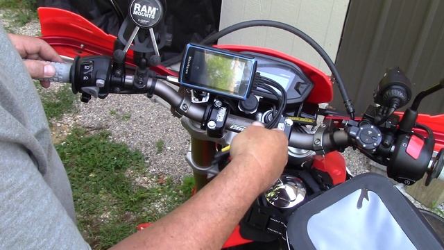 BlueSkySea DV988 Motorcycle Dual Cam Install / Review Honda CRF250L CRF300L