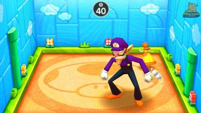 Mario Party The Top 100 | Mini Games Luigi vs Peach vs Waluigi Nintendo Games マリオパーティミニゲーム смотреть онлайн