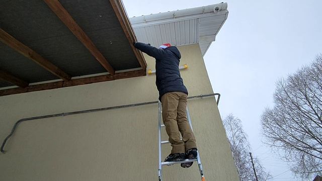 КАК Повесить УЛИЧНУЮ ГИРЛЯНДУ.