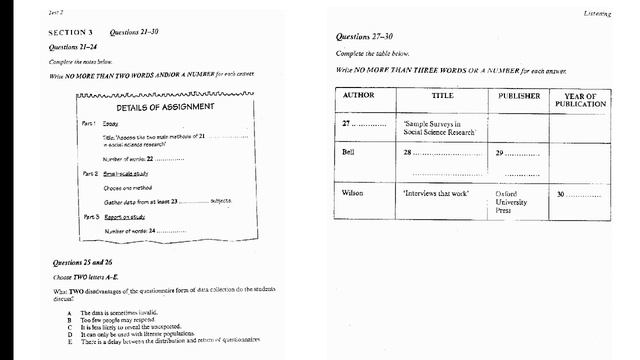 How Long Has Sally Has Been Waiting? Ielts Listening Test  With Answers