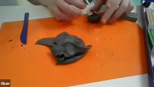Лепка из пластилина ▶ Лепим Енота с пиццей смотреть онлайн