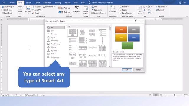 How to Create Smart Art Design in Word | Smart Graphics смотреть онлайн