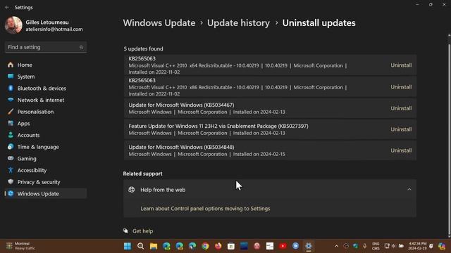 Windows 11 Patch Tuesday update breaks taskbar for some uninstall KB5034765 if you have this issue смотреть онлайн