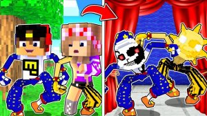 КАК ИГРАТЬ ЗА АНИМАТРОНИКА СОЛНЦЕ И ЛУНА в МАЙНКРАФТ ! НУБ И ПРО ВИДЕО ТРОЛЛИНГ MINECRAFT Евгенбро