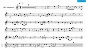 Acker Bilk Stranger On The Shore Alto Sax Backing Track and Sheet Music(360P)