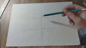 Как построить прямую параллельную данной через заданную точку с помощью циркуля