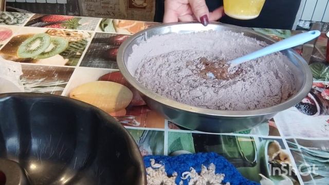 Шикарный шоколадно - банановый 🍰 кекс... смотреть онлайн