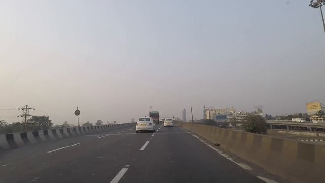 Driving in Navi Mumbai (Panvel to Vashi) - Maharashtra, India смотреть онлайн