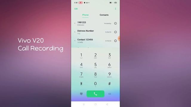 Vivo V20 Call Recording Setting How To Use смотреть онлайн