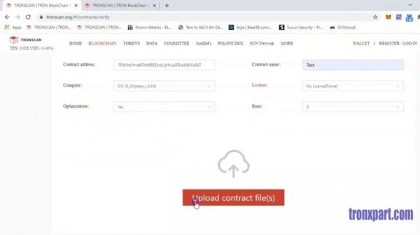 how to Verify Smart Contract in TRON Blockchain using Tronscan
