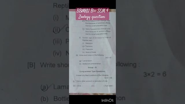 BBMKU BSC SEM 4 ZOOLOGY HONS QUESTION PAPERS 2021-2024 #bsczoology #zoology #dhanbad @ZOOLOGYNOTES смотреть онлайн