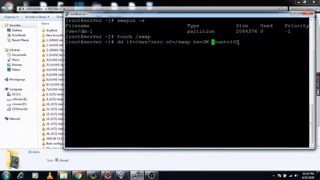 I. (LINUX) Swap space creating by file using dd command in Linux Server смотреть онлайн