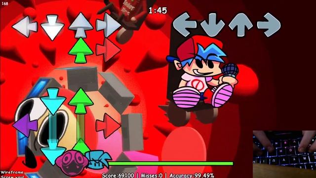 FNF Dave and Bambi Golden Apple - Wireframe смотреть онлайн