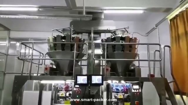 Multi Vaveing Heads Двойная станция Вертикальная машина для упаковочной машины Popcorn смотреть онлайн