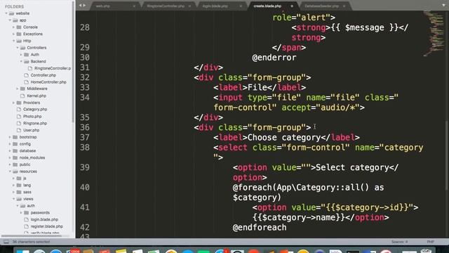 5 Laravel. validation of ringtone form смотреть онлайн