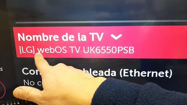 como cambiar el nombre de mi tv en la red valido para LG serie UK6550 смотреть онлайн