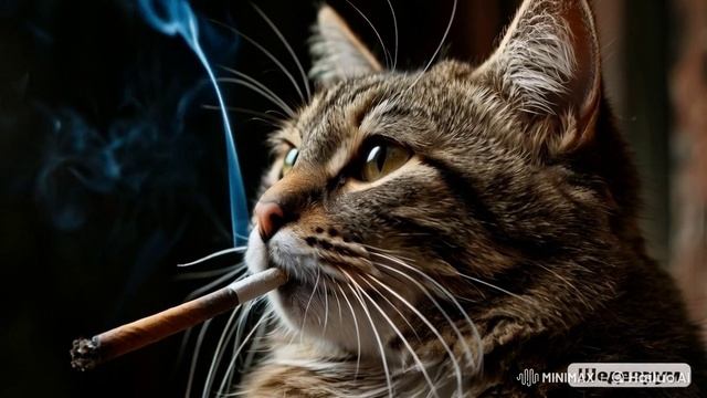 кот курильщика