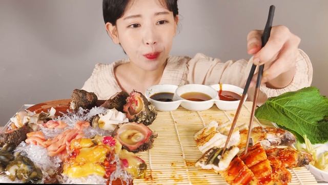 싱싱파티🎉 싱싱한 모듬해물과 바다장어 먹방 RAW SEAFOOD & GRILLED SEA EEL [eating Show]mukbang Korean Food
