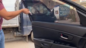 Съемная жесткая тонировка. Установка на мыльную воду с добавлением глицерина