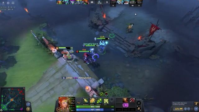 Dota 2 Gameplay ENCHANTRESS смотреть онлайн